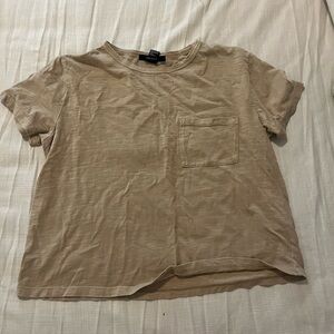 forever 21 brown crop top